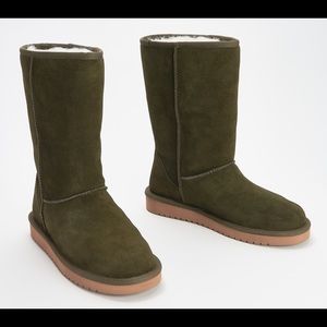 New Kookaburra by UGG Suede Tall Boots - Olive